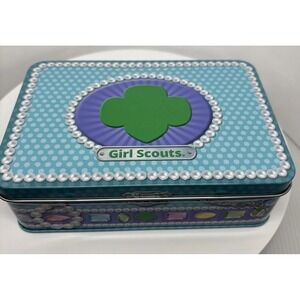 Girl Scouts Collectible Tin USA Trophy Nut 2016 Daisy Brownie Cadette JewelryBox